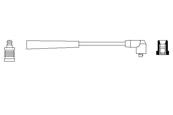 Tändkabel, Cylinder 8, Cylinder 3, Cylinder 4, Cylinder 1, Cylind BOSCH