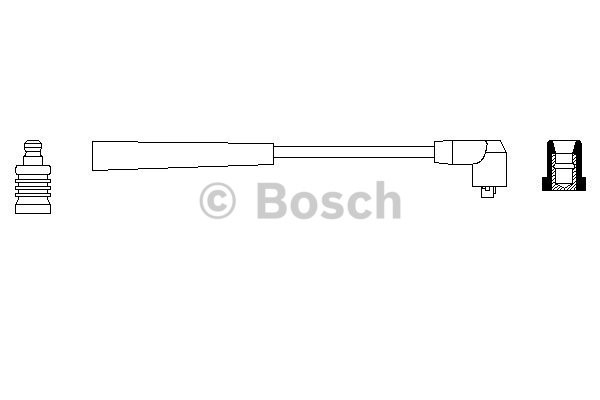 Tändkabel, Cylinder 8, Cylinder 3, Cylinder 4, Cylinder 1, Cylind BOSCH