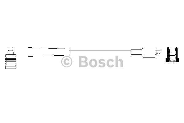 Tändkabel, Cylinder 4, Cylinder 2, Cylinder 3, Cylinder 1, Cylind BOSCH