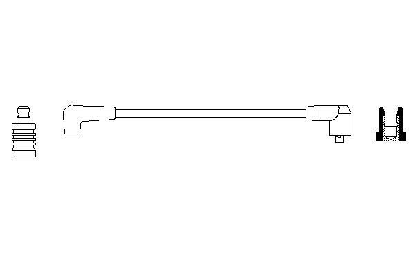 Tändkabel, Cylinder 1, Cylinder 4, Cylinder 3, Cylinder 2 Bosch 0 BOSCH