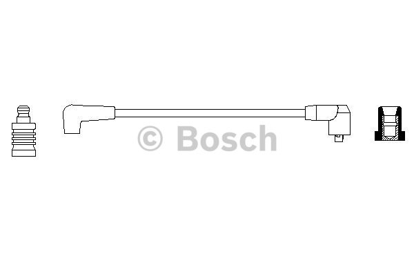 Tändkabel, Cylinder 1, Cylinder 4, Cylinder 3, Cylinder 2 Bosch 0 BOSCH