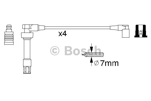 Tändkabelsats Bosch 0 986 356 307 BOSCH