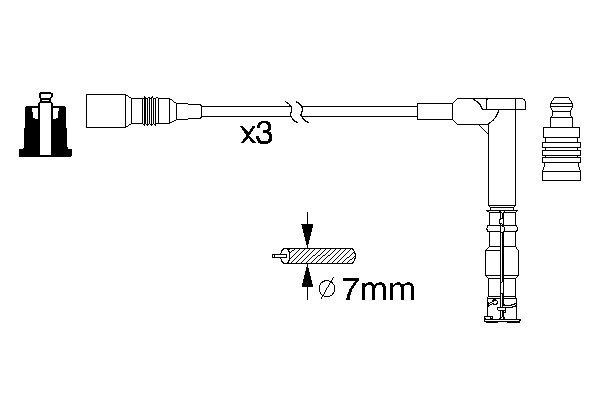 Tändkabel Bosch 0 986 356 316 BOSCH Tändkabel Bosch 0 986 356 316 BOSCH