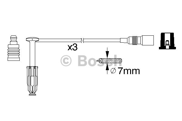Tändkabel Bosch 0 986 356 329 BOSCH