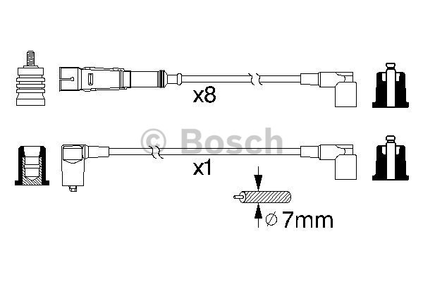 Tändkabelsats Bosch 0 986 356 330 BOSCH