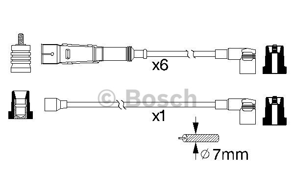 Tändkabelsats Bosch 0 986 356 336 BOSCH Tändkabelsats Bosch 0 986 356 336 BOSCH