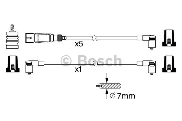 Tändkabelsats Bosch 0 986 356 340 BOSCH