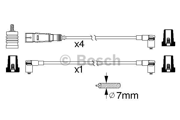 Tändkabelsats Bosch 0 986 356 343 BOSCH