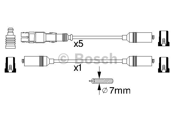 Tändkabelsats Bosch 0 986 356 350 BOSCH