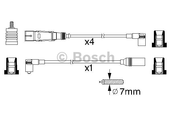 Tändkabelsats Bosch 0 986 356 355 BOSCH