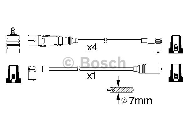 Tändkabelsats Bosch 0 986 356 358 BOSCH