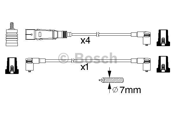 Tändkabelsats Bosch 0 986 356 360 BOSCH