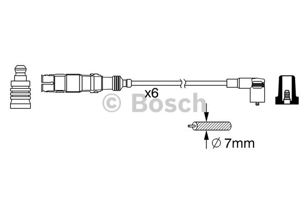 Tändkabelsats Bosch 0 986 356 384 BOSCH