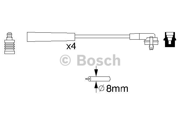Tändkabelsats Bosch 0 986 356 700 BOSCH