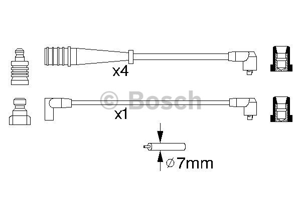 Tändkabelsats Bosch 0 986 356 704 BOSCH