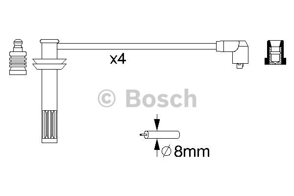Tändkabelsats Bosch 0 986 356 709 BOSCH