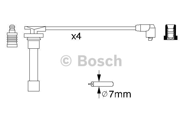 Tändkabelsats Bosch 0 986 356 721 BOSCH