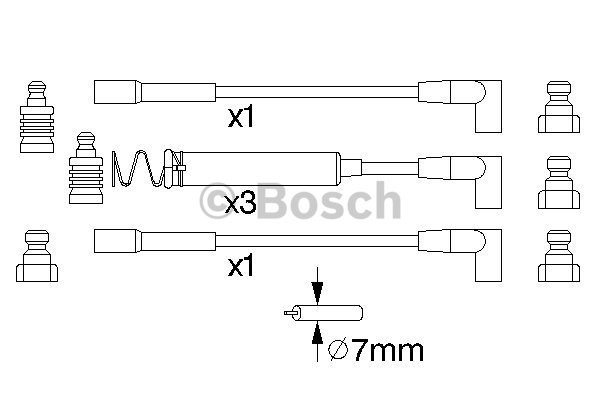 Tändkabelsats Bosch 0 986 356 723 BOSCH