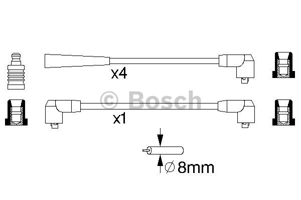 Tändkabelsats Bosch 0 986 356 726 BOSCH