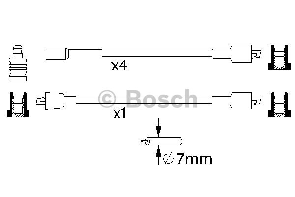 Tändkabelsats Bosch 0 986 356 732 BOSCH