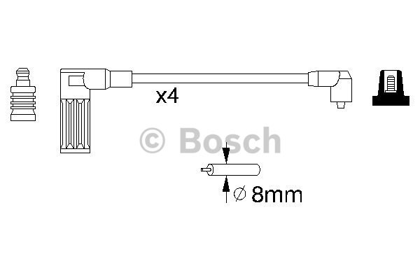 Tändkabelsats Bosch 0 986 356 738 BOSCH