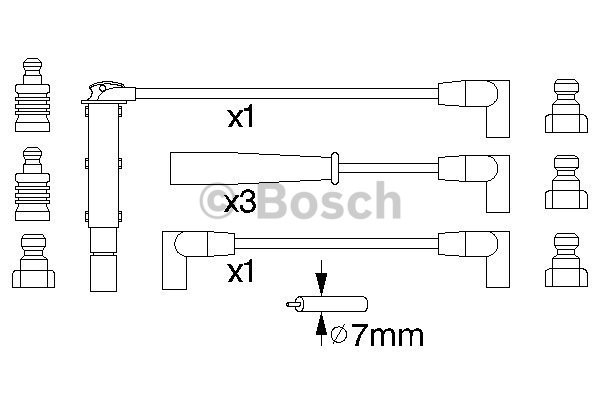 Tändkabelsats Bosch 0 986 356 740 BOSCH
