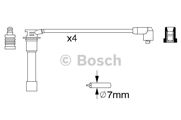 Tändkabelsats Bosch 0 986 356 742 BOSCH