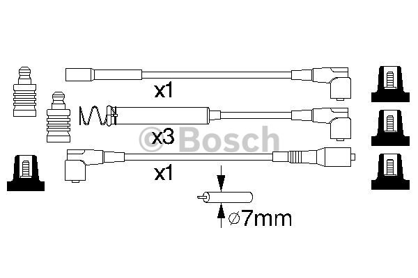 Tändkabelsats Bosch 0 986 356 747 BOSCH