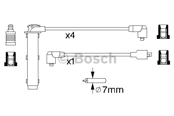 Tändkabelsats Bosch 0 986 356 748 BOSCH