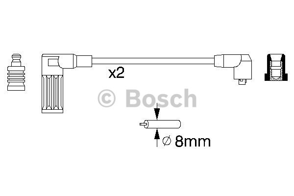 Tändkabelsats Bosch 0 986 356 752 BOSCH