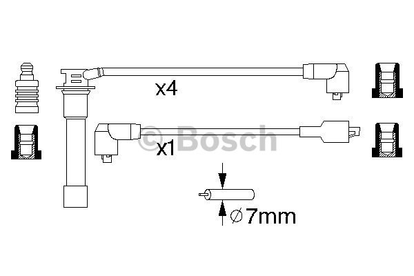 Tändkabelsats Bosch 0 986 356 760 BOSCH