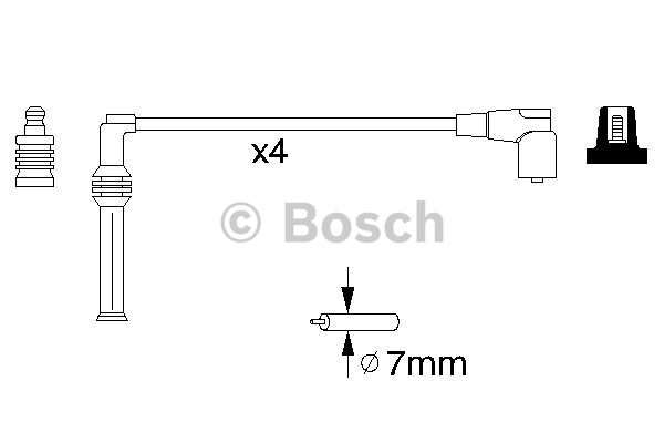 Tändkabelsats Bosch 0 986 356 778 BOSCH