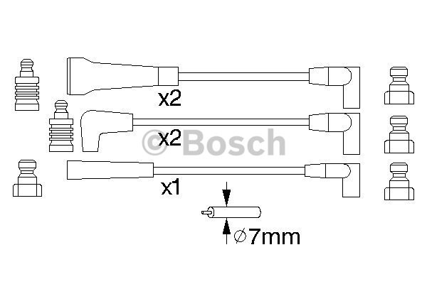 Tändkabelsats Bosch 0 986 356 780 BOSCH