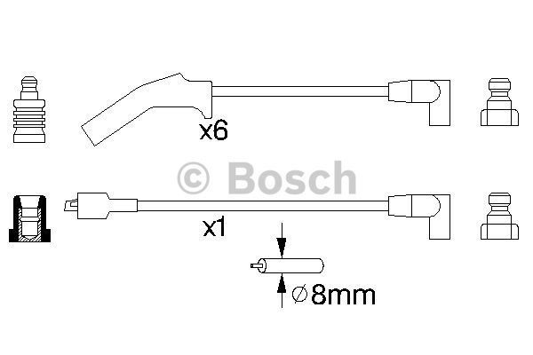 Tändkabelsats Bosch 0 986 356 783 BOSCH