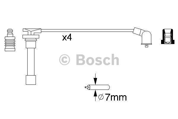 Tändkabelsats Bosch 0 986 356 793 BOSCH