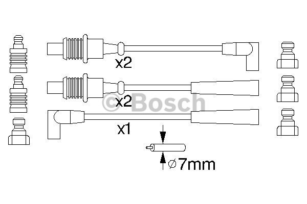 Tändkabelsats Bosch 0 986 356 794 BOSCH