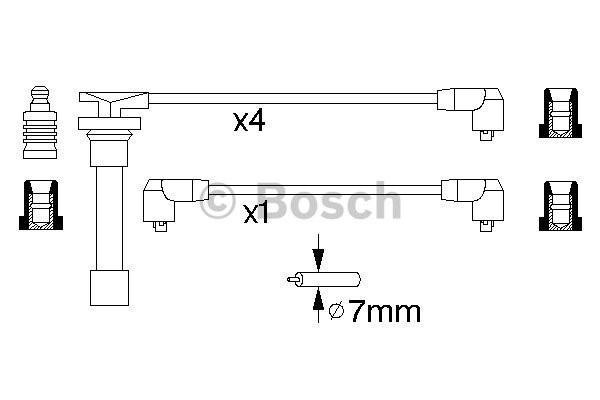 Tändkabelsats Bosch 0 986 356 799 BOSCH