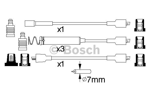 Tändkabelsats Bosch 0 986 356 800 BOSCH