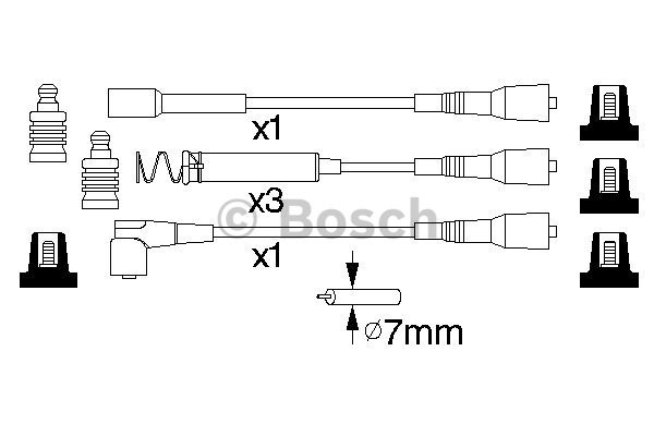 Tändkabelsats Bosch 0 986 356 801 BOSCH