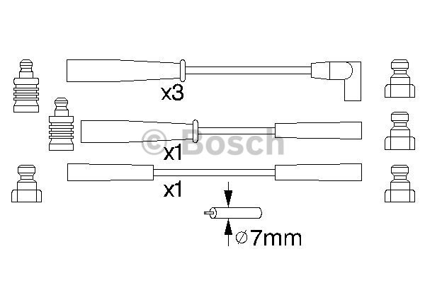 Tändkabelsats Bosch 0 986 356 803 BOSCH