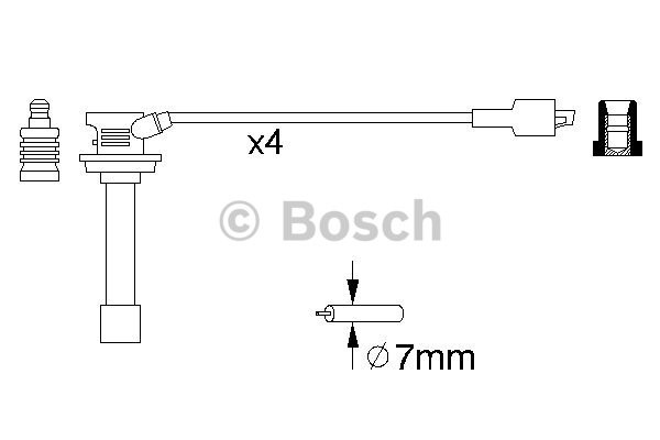 Tändkabelsats Bosch 0 986 356 810 BOSCH