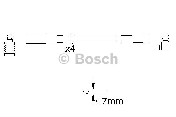 Tändkabelsats Bosch 0 986 356 817 BOSCH
