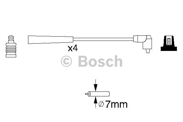 Tändkabelsats Bosch 0 986 356 818 BOSCH