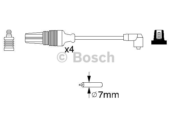Tändkabelsats Bosch 0 986 356 830 BOSCH