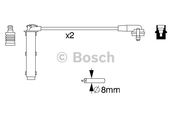Tändkabel Bosch 0 986 356 833 BOSCH