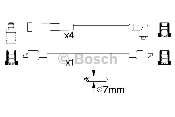 Tändkabelsats Bosch 0 986 356 839 BOSCH
