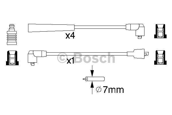 Tändkabelsats Bosch 0 986 356 841 BOSCH