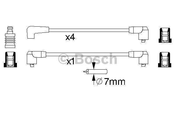 Tändkabelsats Bosch 0 986 356 844 BOSCH