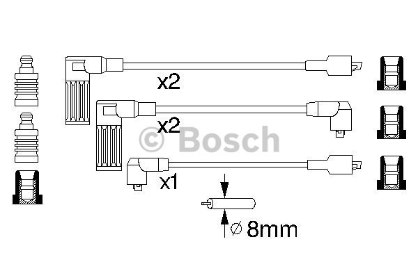 Tändkabelsats Bosch 0 986 356 846 BOSCH