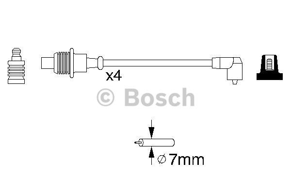 Tändkabelsats Bosch 0 986 356 854 BOSCH